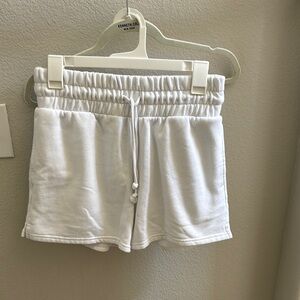 Wild Fable White Athletic Shorts with Elastic Waistband